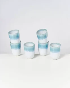Motel a Miio Alcachofra 6Er Set Becher Gros Grunblau
