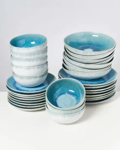 Motel a Miio Alcachofra Grunblau - 32 Teiliges Set