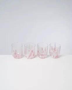 Motel a Miio Alegria 4Er Set Glas Gros Drops Rose