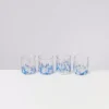 Motel a Miio Alegria 4Er Set Glas Klein Big Drops Blau