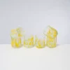 Motel a Miio Alegria 6Er Set Glas Klein Big Drops Gelb