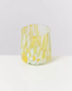 Motel a Miio Alegria 6Er Set Glas Klein Big Drops Gelb