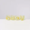 Motel a Miio Alegria 4Er Set Glas Klein Big Drops Gelb