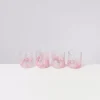 Motel a Miio Alegria 4Er Set Glas Klein Big Drops Rosa