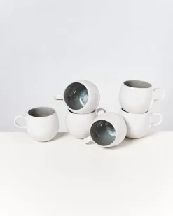 Motel a Miio Areia 6Er Set Tasse Gros Grau