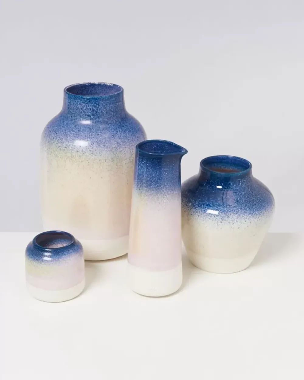 Motel a Miio Bebe Vase Blau Rosa Gesprenkelt