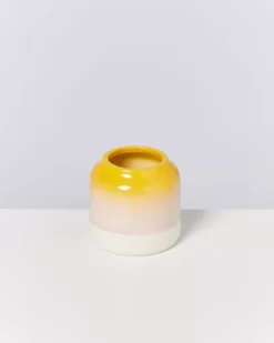 Motel a Miio Bebe Vase Gelb Rosa Gesprenkelt