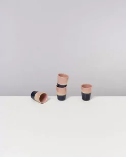 Motel a Miio Bica 4Er Set Espressobecher Pink Navy Cream