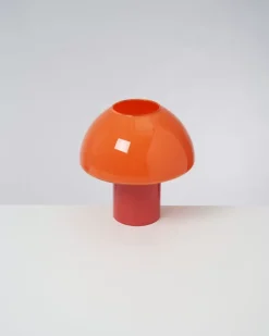 Motel a Miio Cogumelo Glaslampe Orange Rot