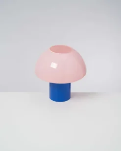 Motel a Miio Cogumelo Glaslampe Rosa Blau