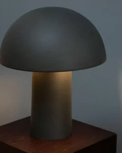 Motel a Miio Cogumelo Keramiklampe Dunkelgrun