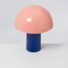 Motel a Miio Cogumelo Keramiklampe Rosa Blau