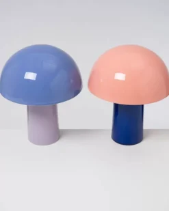 Motel a Miio Cogumelo Keramiklampe Rosa Blau
