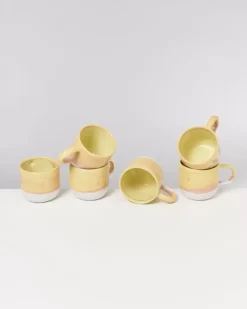Motel a Miio Coimbra 6Er Set Tasse Gros Gelb