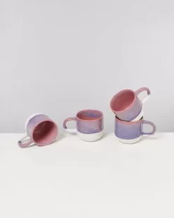 Motel a Miio Coimbra 4Er Set Tasse Gros Lila Rosa