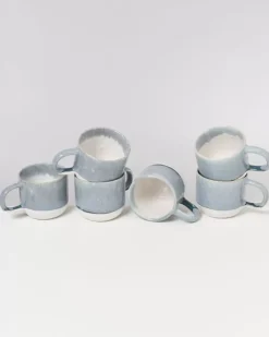 Motel a Miio Coimbra 6Er Set Teetasse Graublau