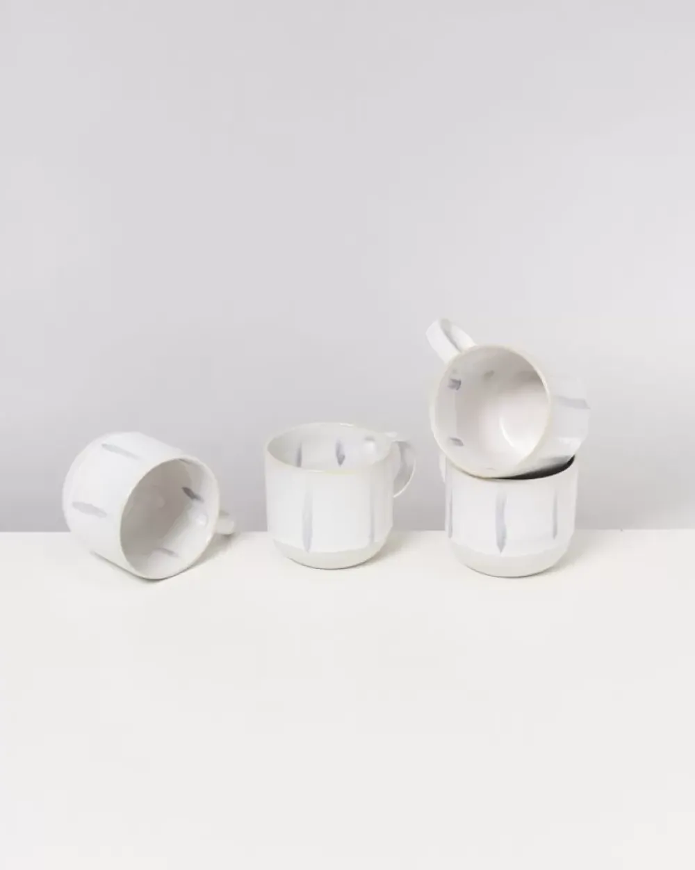 Motel a Miio Coimbra 4Er Set Teetasse Weis Blau