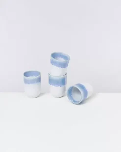 Motel a Miio Copa Alto 4Er Set Becher Gros Blau Weis