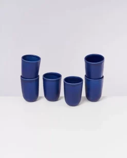 Motel a Miio Copa Alto 6Er Set Becher Gros Dunkelblau