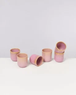 Motel a Miio Copa Alto 6Er Set Becher Klein Gelb Rose