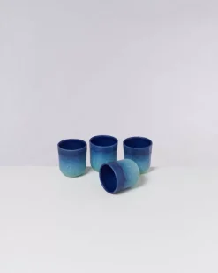 Motel a Miio Copa Alto 4Er Set Becher Klein Blau Turkis