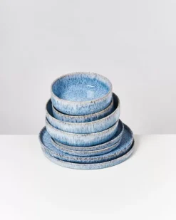 Motel a Miio Cordoama Blau Gesprenkelt - 8 Teiliges Set