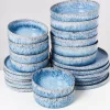 Motel a Miio Cordoama Blau Gesprenkelt - 24 Teiliges Set