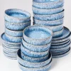 Motel a Miio Cordoama Blau Gesprenkelt - 32 Teiliges Set