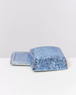 Motel a Miio Cordoama Butterdose Blau Gesprenkelt