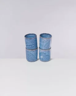 Motel a Miio Cordoama 4Er Set Becher Gros Blau Gesprenkelt