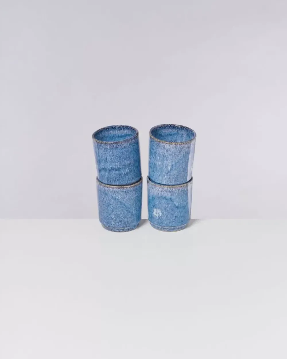 Motel a Miio Cordoama 4Er Set Becher Gros Blau Gesprenkelt