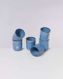 Motel a Miio Cordoama 6Er Set Becher Gros Blau Gesprenkelt