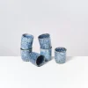 Motel a Miio Cordoama 6Er Set Becher Klein Blau Gesprenkelt