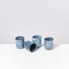 Motel a Miio Cordoama 4Er Set Becher Klein Blau Gesprenkelt