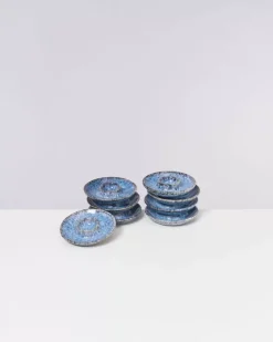Motel a Miio Cordoama 8Er Set Eierbecher Blau Gesprenkelt