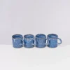 Motel a Miio Cordoama 4Er Set Tasse Gros Blau Gesprenkelt