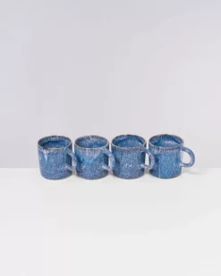 Motel a Miio Cordoama 4Er Set Tasse Gros Blau Gesprenkelt