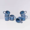 Motel a Miio Cordoama 6Er Set Tasse Gros Blau Gesprenkelt