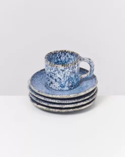 Motel a Miio Cordoama Espresso-Untertasse Blau Gesprenkelt