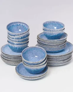 Motel a Miio Cordoama Klassik Blau Gesprenkelt - 40 Teiliges Set