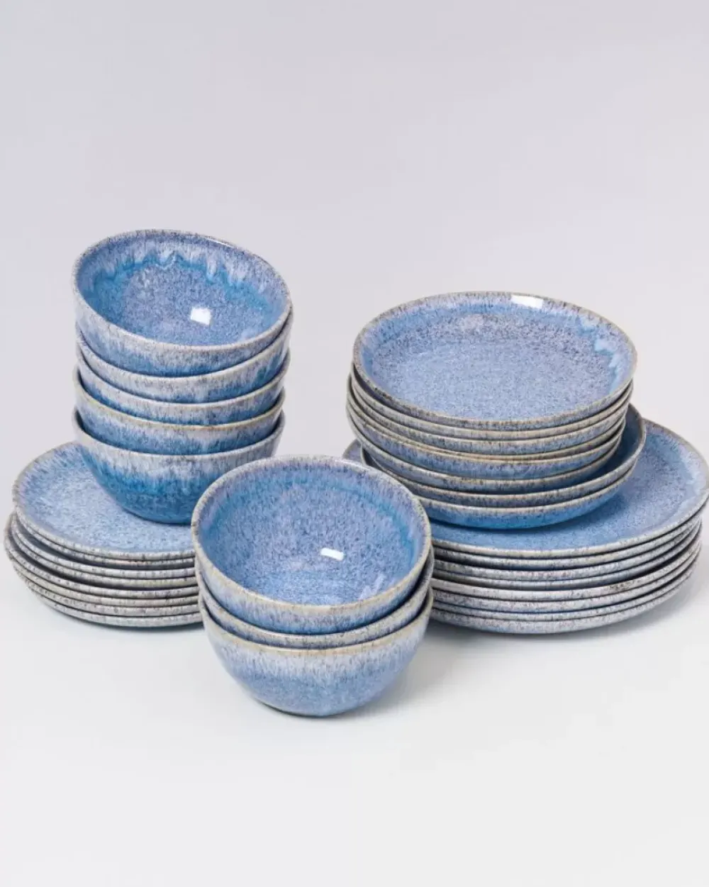 Motel a Miio Cordoama Klassik Blau Gesprenkelt - 32 Teiliges Set