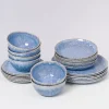 Motel a Miio Cordoama Klassik Blau Gesprenkelt - 24 Teiliges Set