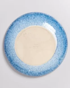 Motel a Miio Cordoama Servierschale Gros Flach Blau Gesprenkelt