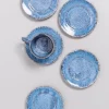 Motel a Miio Cordoama Untertasse Blau Gesprenkelt