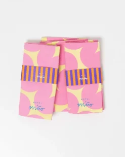 Motel a Miio Geschirrtuch Rosa Gelb