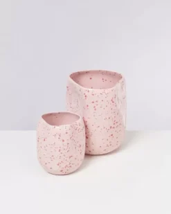 Motel a Miio Joao Vase L Rosa Rot Gesprenkelt
