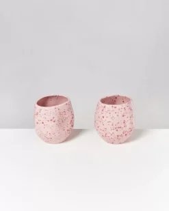 Motel a Miio Joao Vase M Rosa Rot Gesprenkelt