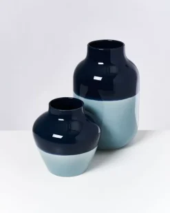 Motel a Miio Madalin Vase Navy Hellblau