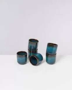 Motel a Miio Melides 6Er Set Becher Klein Oceanblue