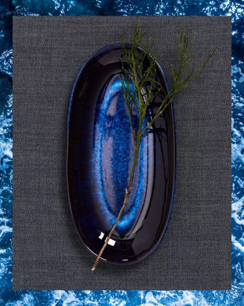 Motel a Miio Melides Servierplatte L Deepseablue